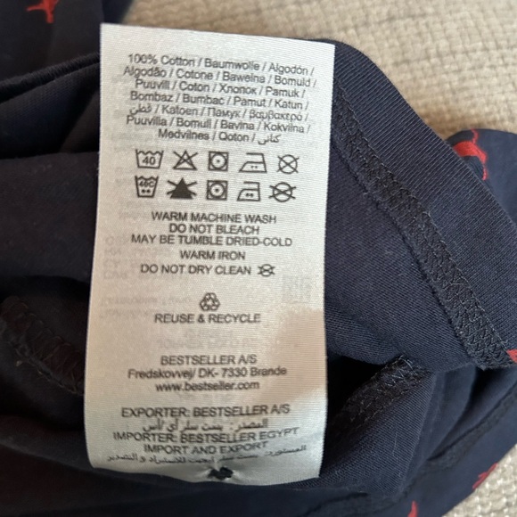 Men's Navy Blue Flamingo Print Shirt - Picture 4 of 4